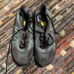 NORTY Mens Lightweight  Slip On Lace Up Grey